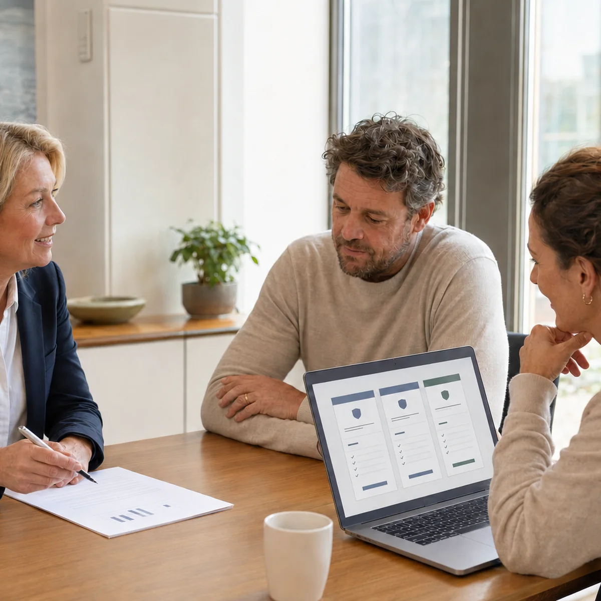 Professionals beoordelen samen een kort en duidelijk digitaal formulier